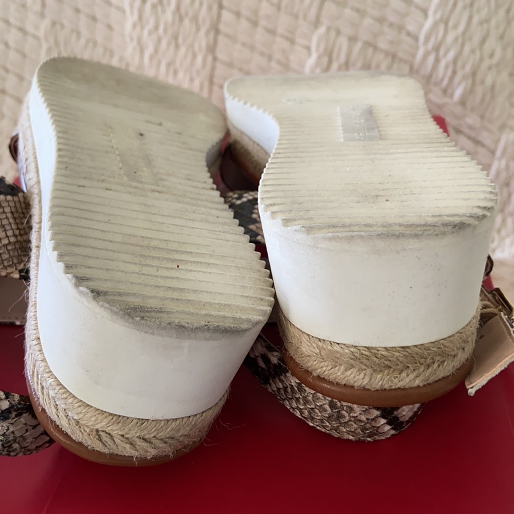 Kelly & Katie Poliana Python Platform Sandals 8M - Picture 7 of 10